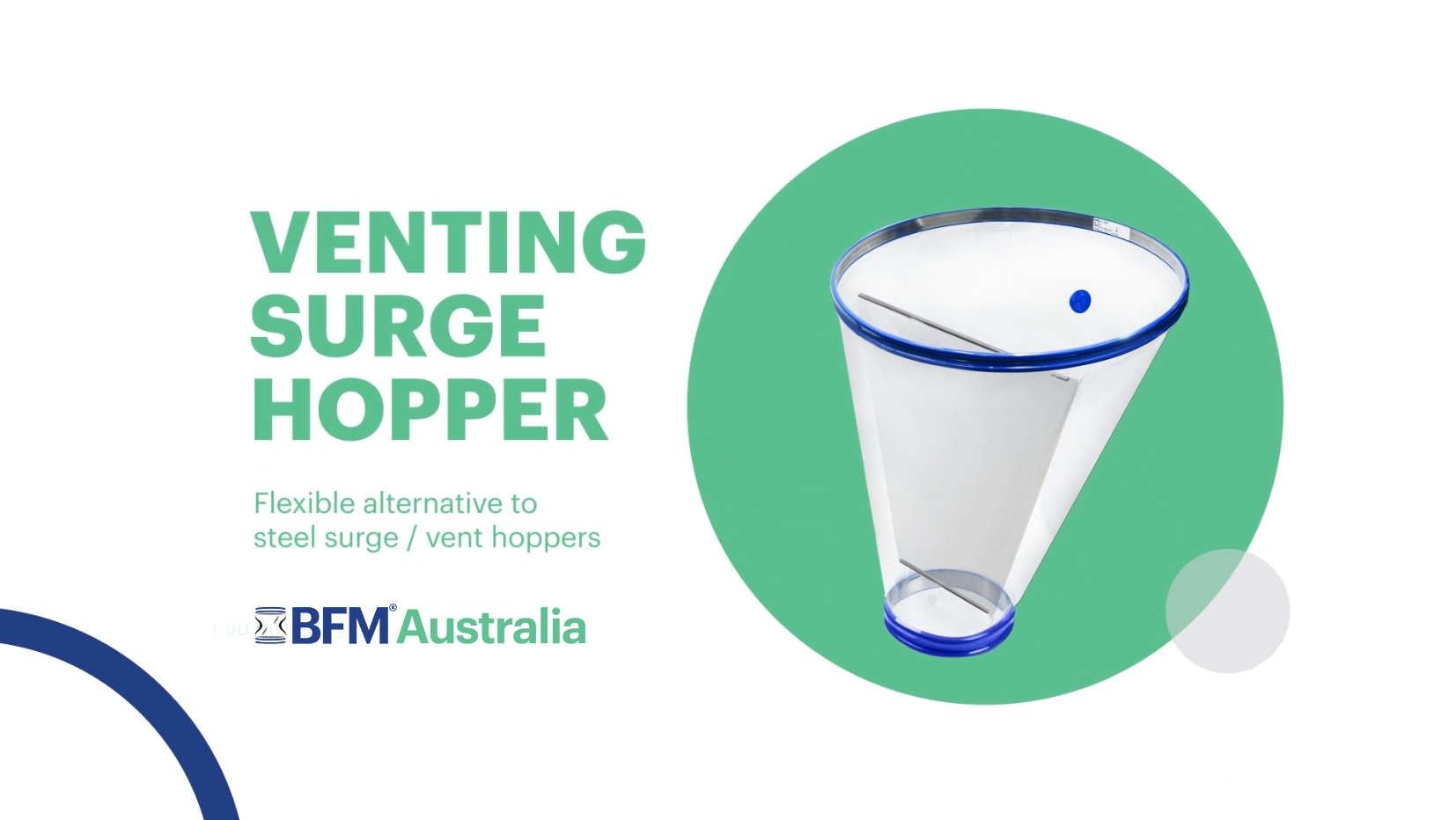 BFM Venting Surge Hopper lets you see and free powder blockages