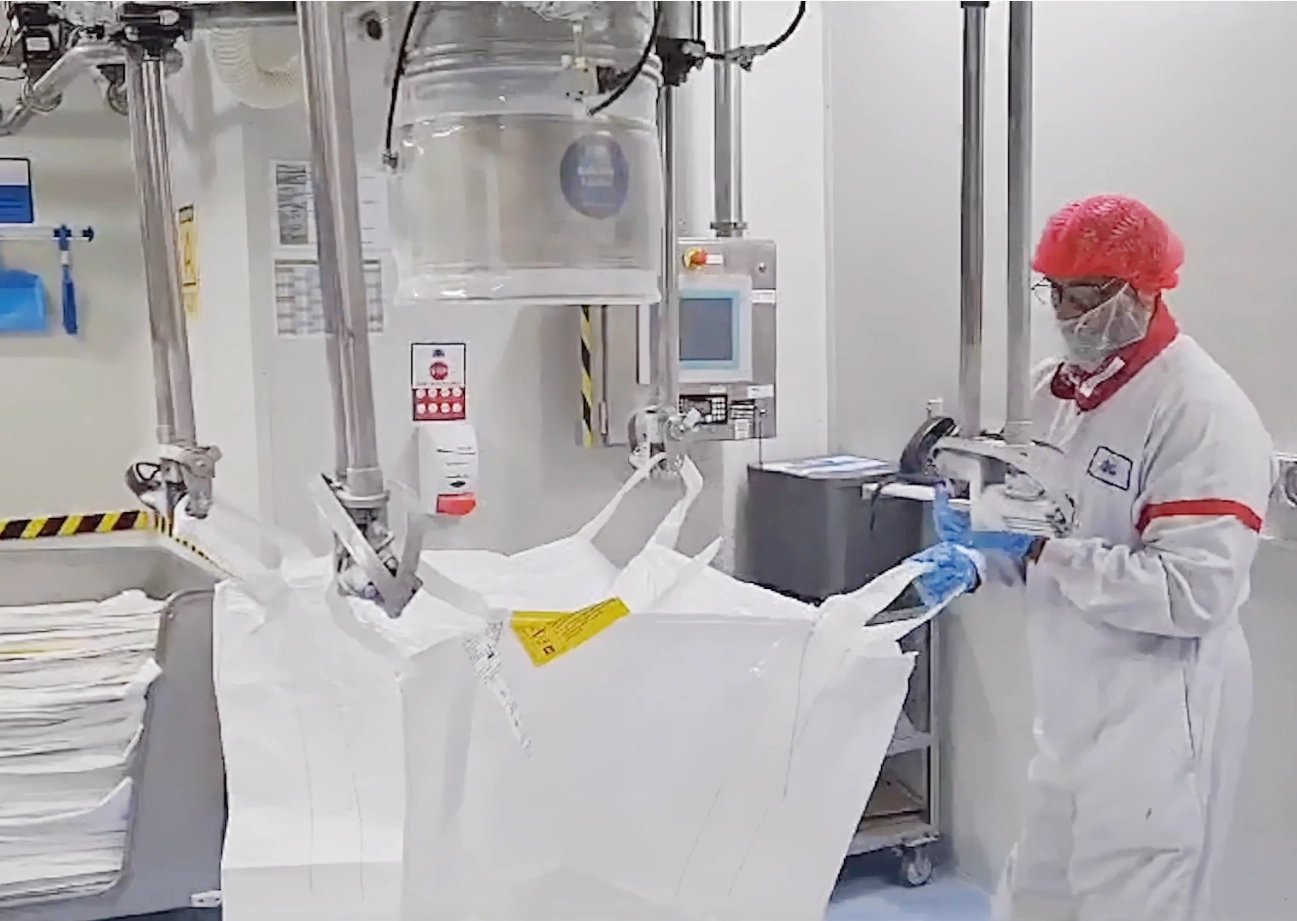 BFM Bulk Bag Loader is safer and cleaner than clamped loaders