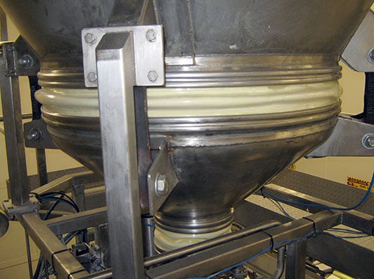 BFM® connectors installed on a dairy bin activator