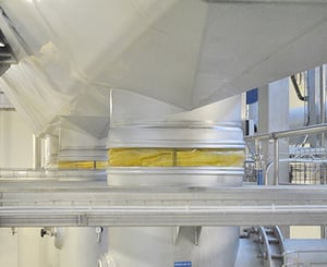 BFM® connectors transporting product into a spray dryer