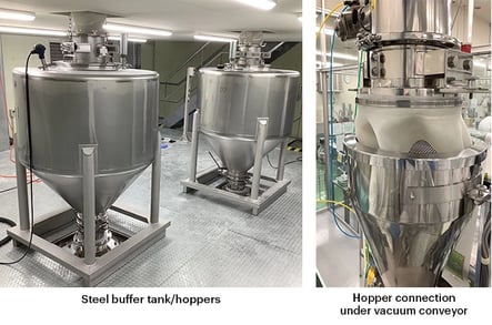 Nutri Case Study - steel hopper & inlet combined - before