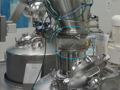 a non-BFM® flexible connector installed in Plasma Industries in Belgium a non-BFM® flexible connector installed in Plasma Industries in Belgium