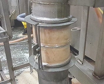 BFM® connector with ring installed at Tyson Foods BFM® connector with ring installed at Tyson Foods